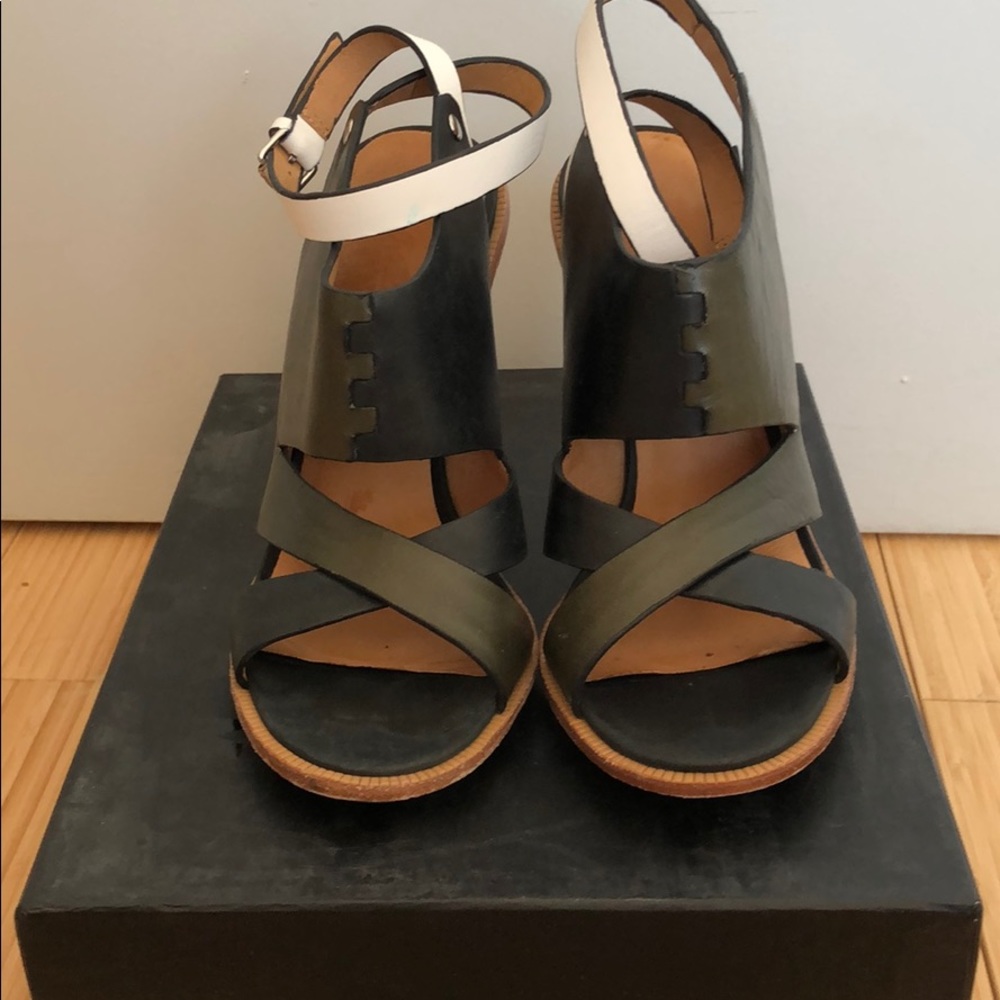 LAMB strappy sandals with lucite heel